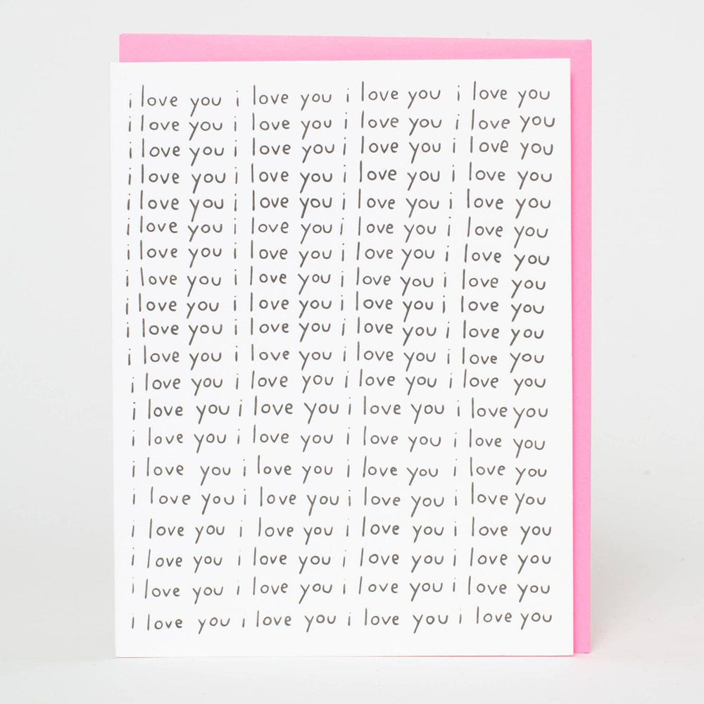 Egg press I love you greeting card