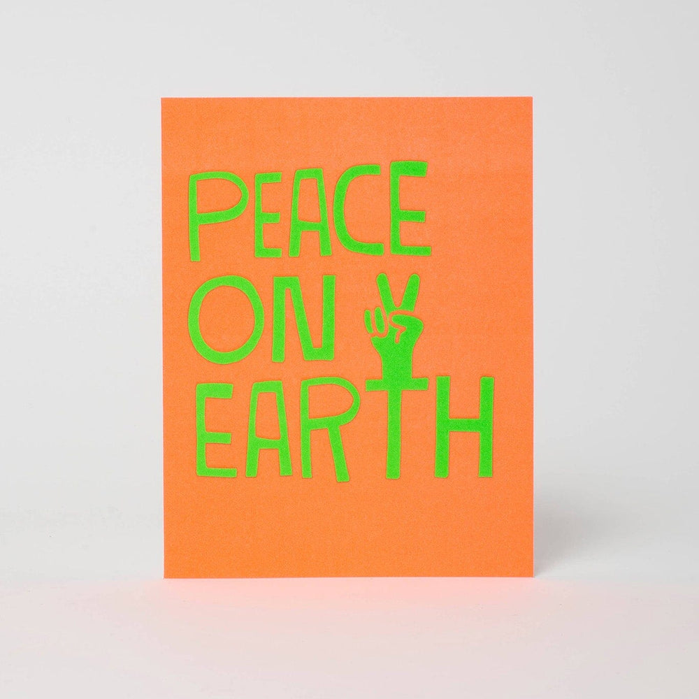 Peace on earth holiday card