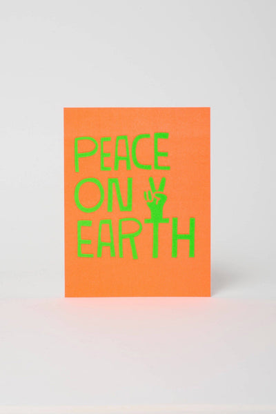 Peace on earth holiday card