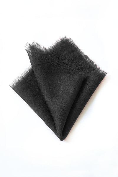 From the Road Pocket Square - Black