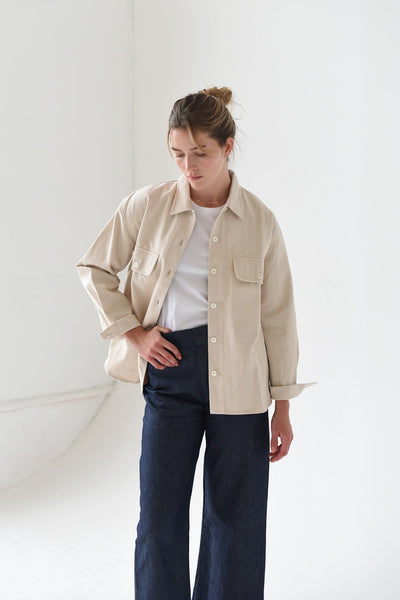 M.PATMOS Julie Shirt Jacket - Natural