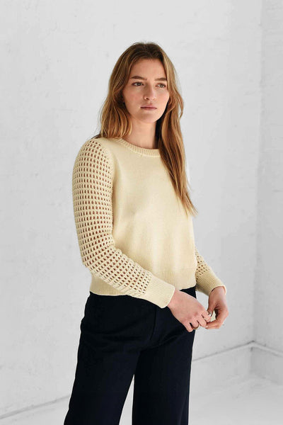 M.PATMOS Lido Mesh Sweater - Ivory