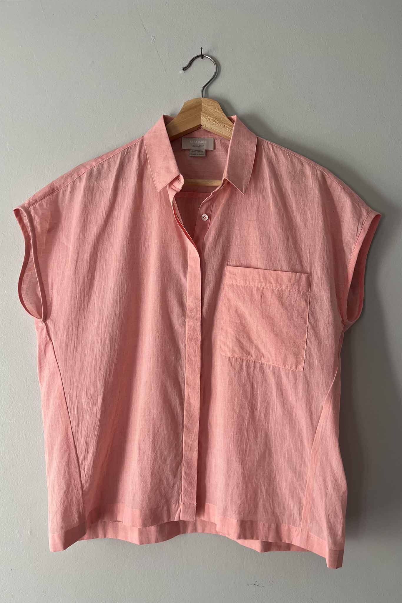 M.PATMOS Milton Collared Top - Soft Pink