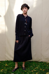 M.PATMOS Nash Skirt - Navy Wool