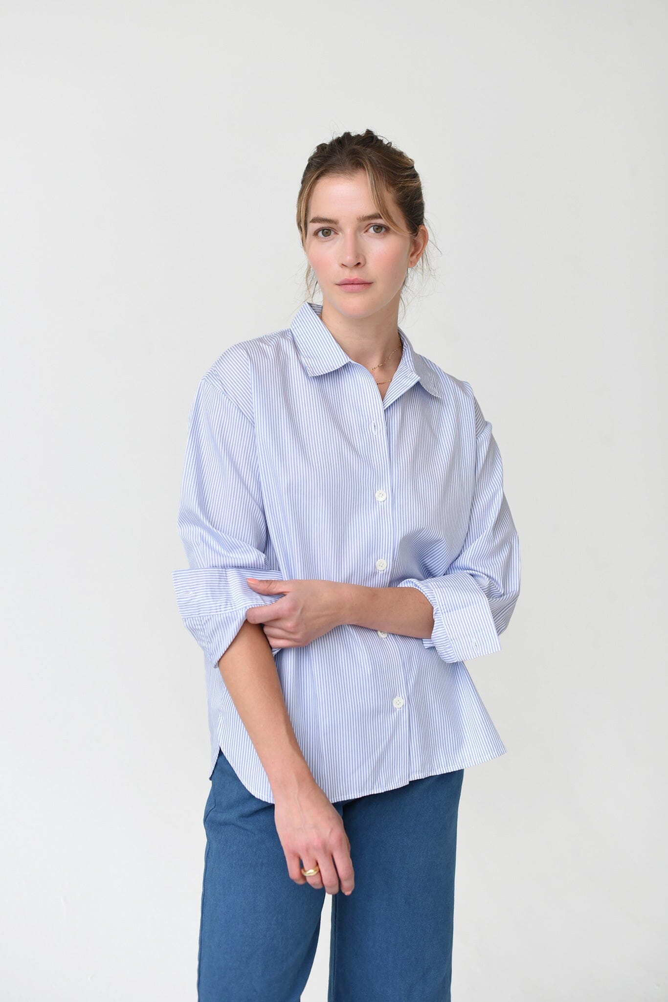 M.PATMOS Norman Shirt - Dashed Stripe