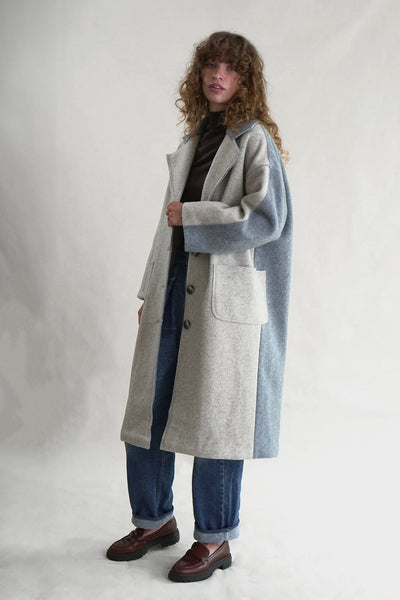 Proche - Coming and Going Coat - Oat Sky