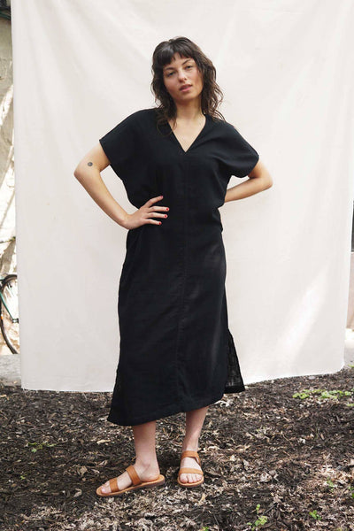 best summer v-neck dress. Airy and beathable dress with v-neck line