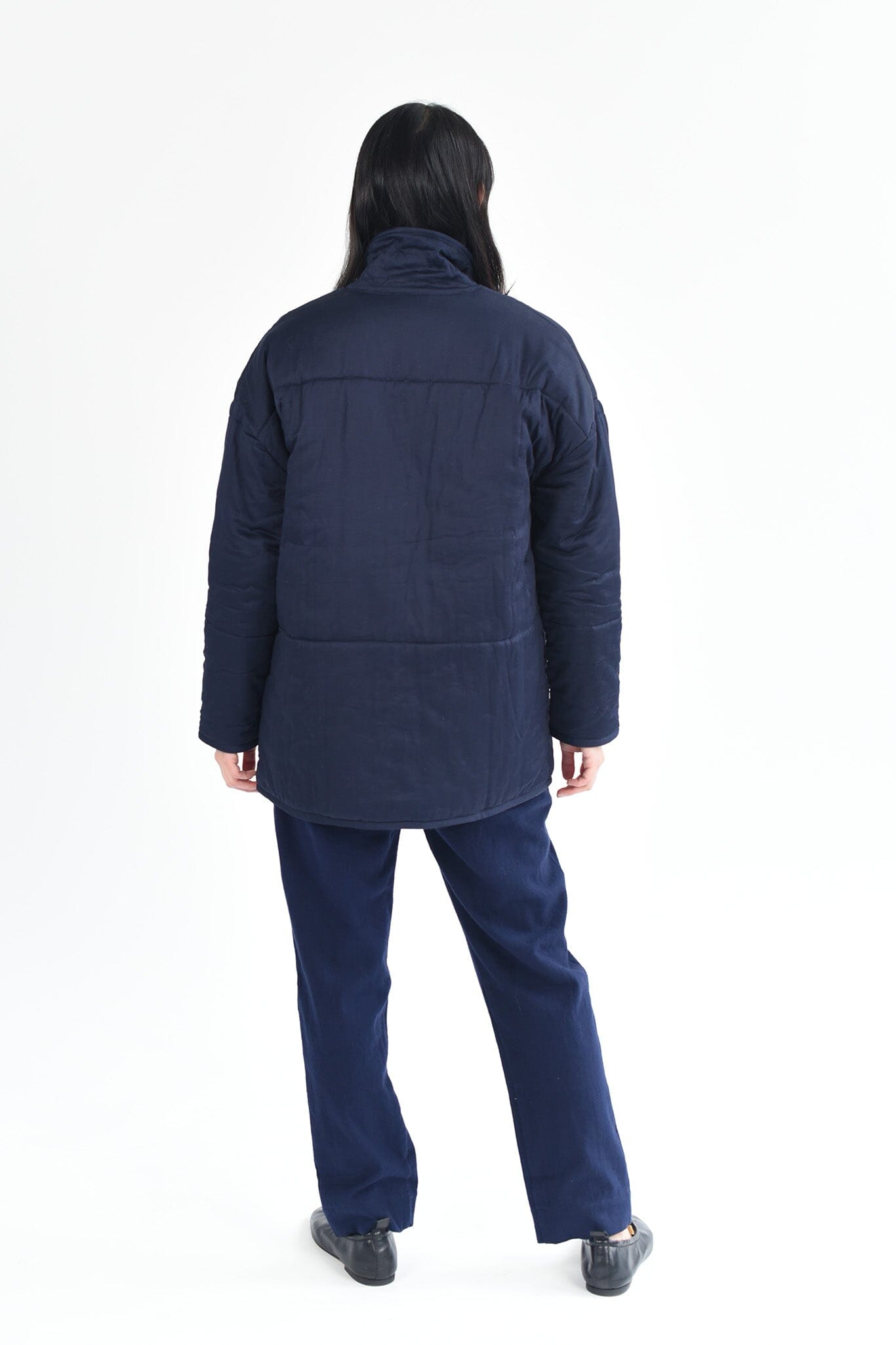 M.PATMOS Haven Quilted Coat - Navy