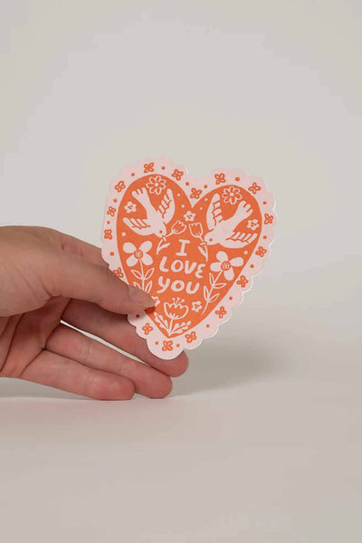 Phoebe Wahl - Love Birds Heart Card