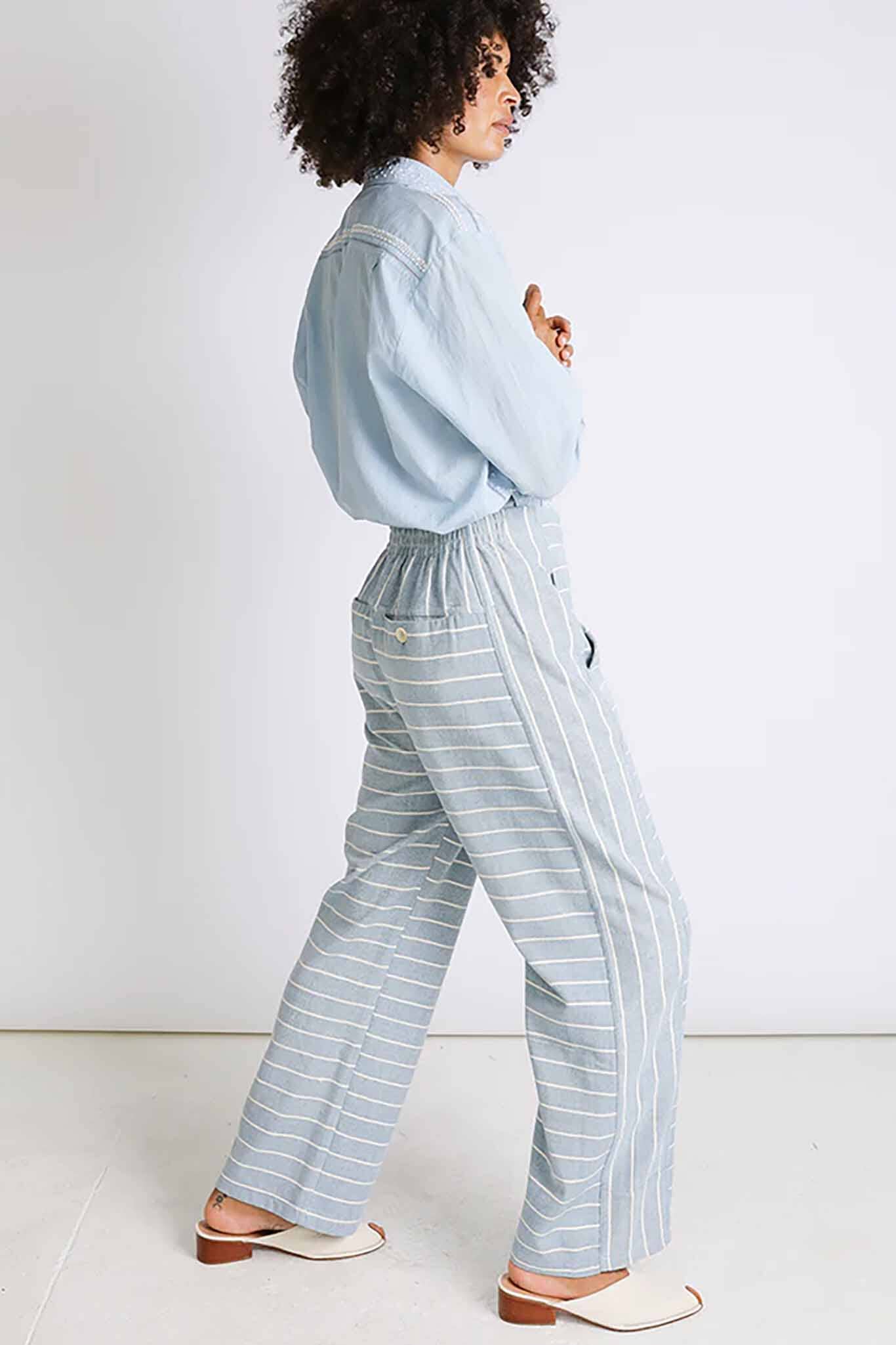 Seek Haus Pant - Atlantic Stripe