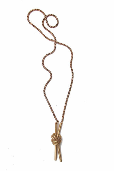 Watersandstone - Double Knot Necklace