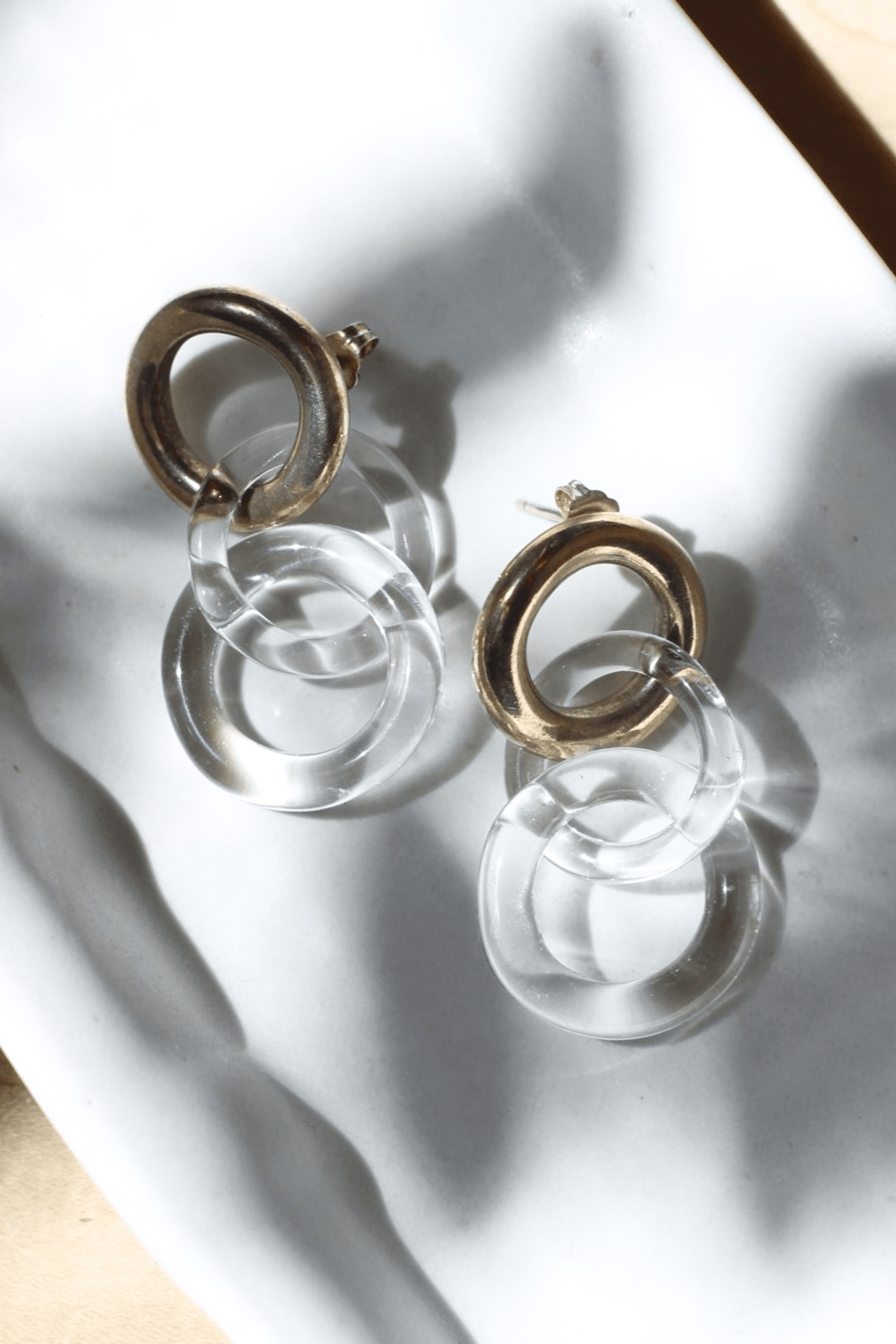 Jane D'Arensbourg Chain Earrings - Brass