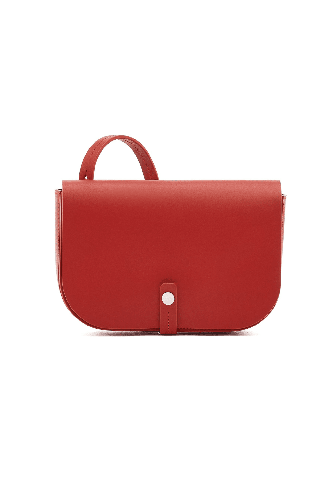 Red leather M crossbody bag