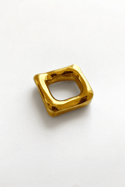 Jane D'Arensbourg Thick Cube - Brass