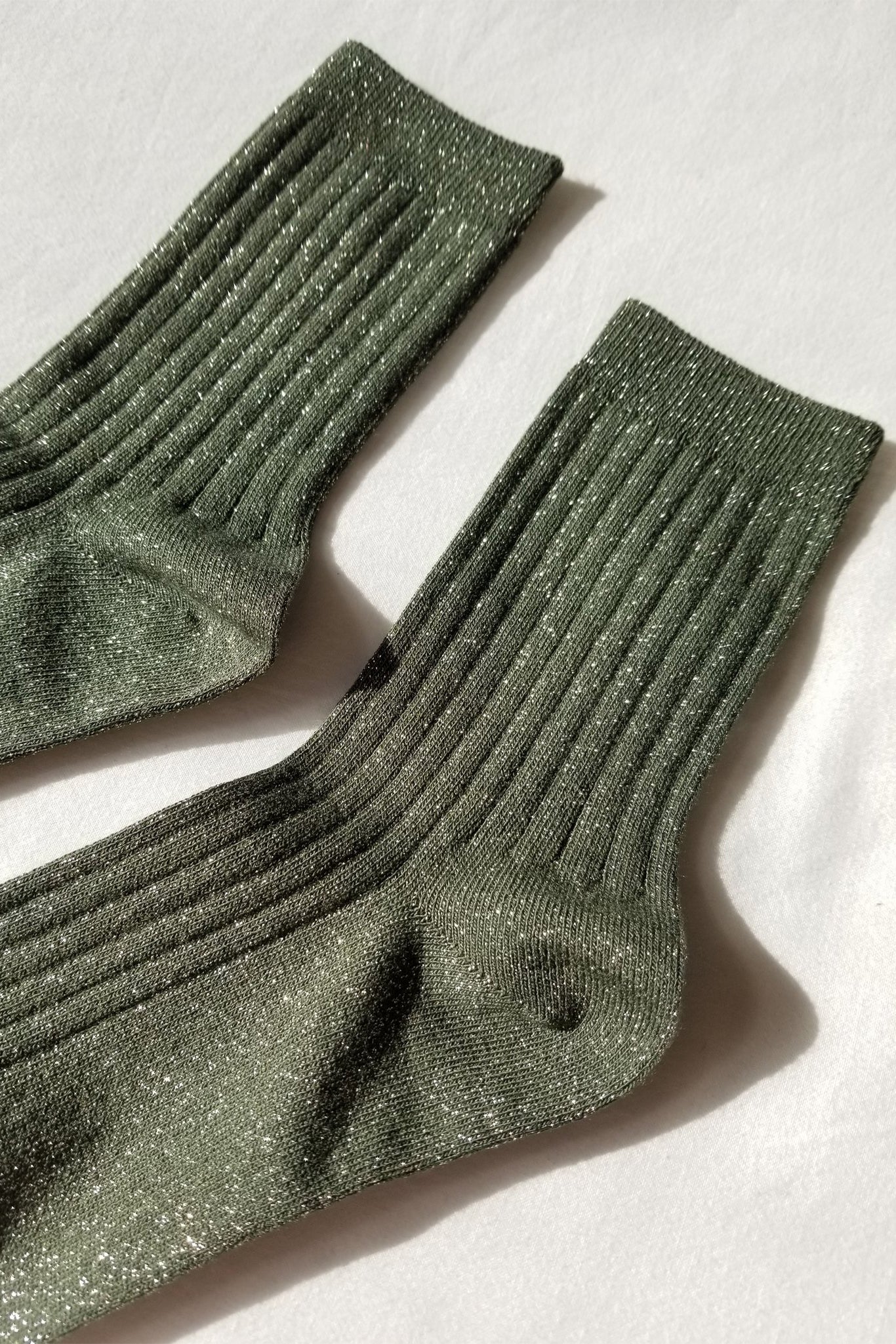 Le Bon Shoppe Her Socks - Pine Glitter