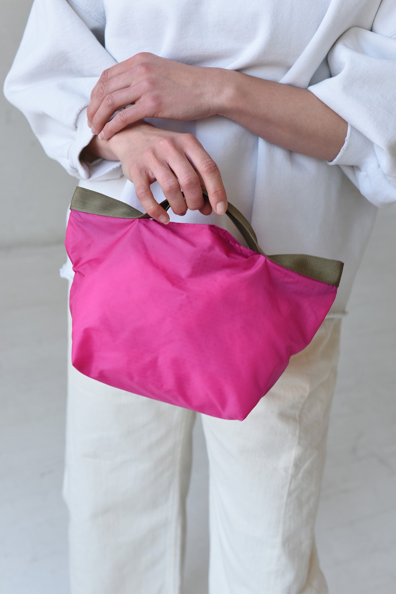 nylon bag with pouch