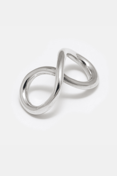 Jane D'Arensbourg Mobius 2 Ring - Silver
