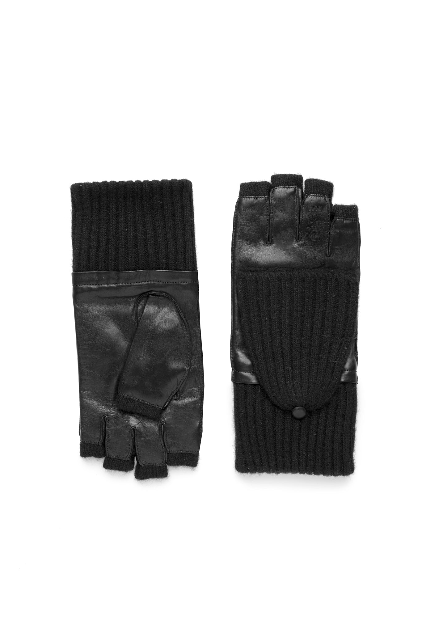 Amato Lambskin Poptop Glove - Black