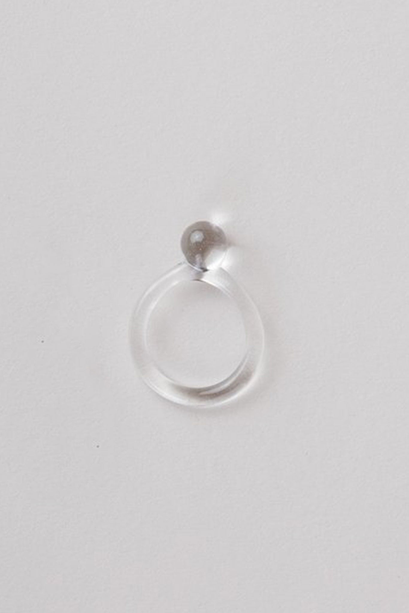 Jane D'Arensbourg Glass Dot Ring - Clear