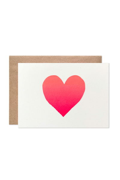 Hartland Neon Heart Card