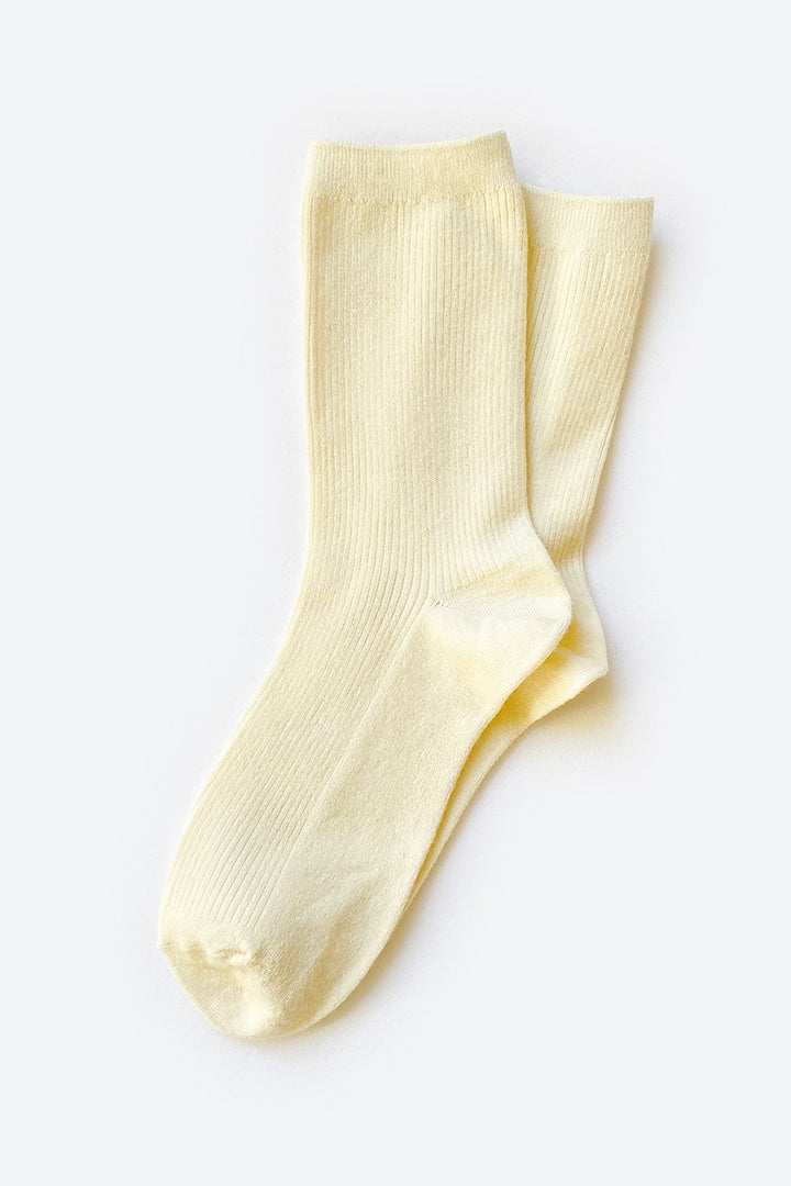 Hooray Everyday Wool Socks - Cream