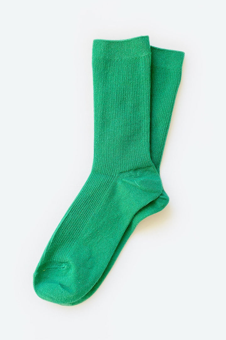 Hooray Everyday Wool Socks - Kelly Green