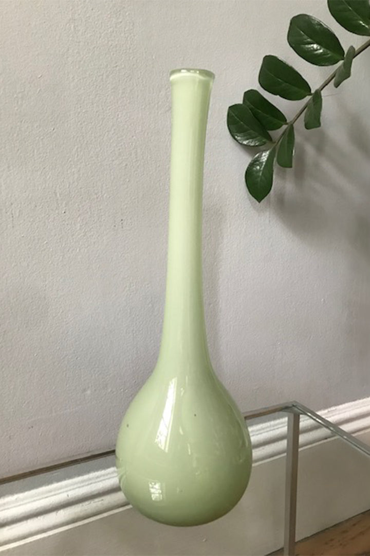 Handblown Glass Vase - Tall Mint