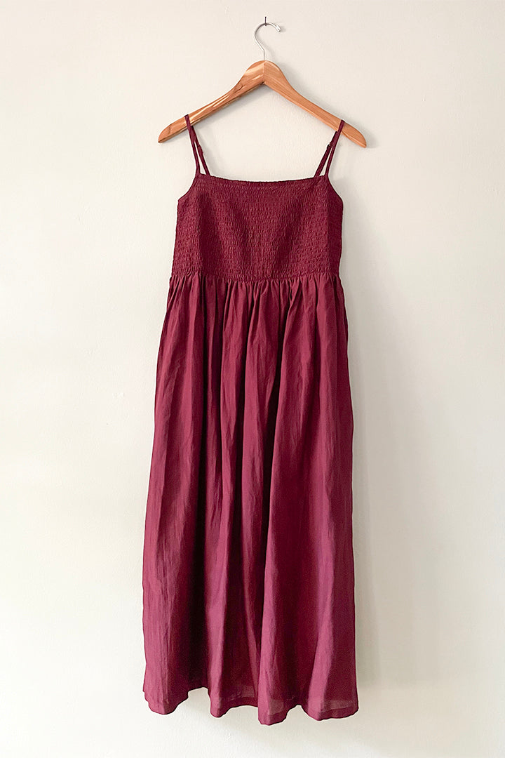 cute sun dress for summer. Strappy smocked dress for special occasions. Brooklyn Style