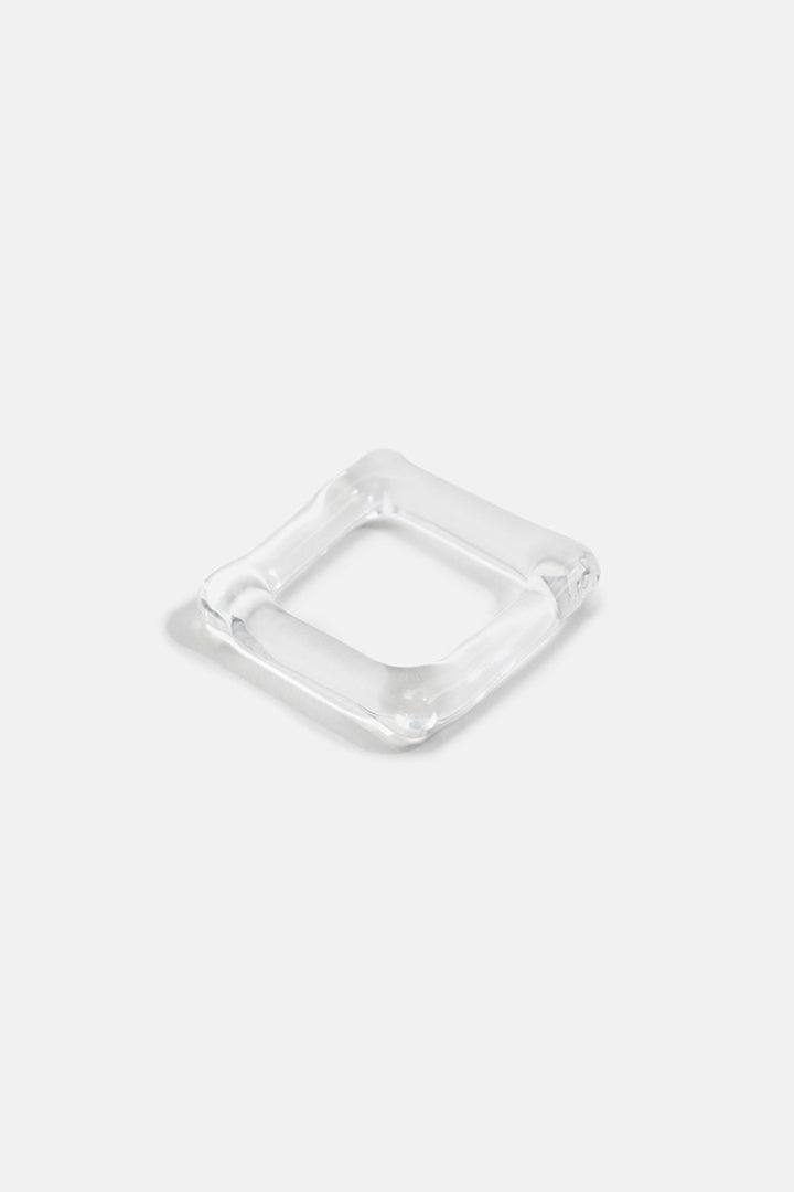 Jane D'Arensbourg Square Ring - Clear