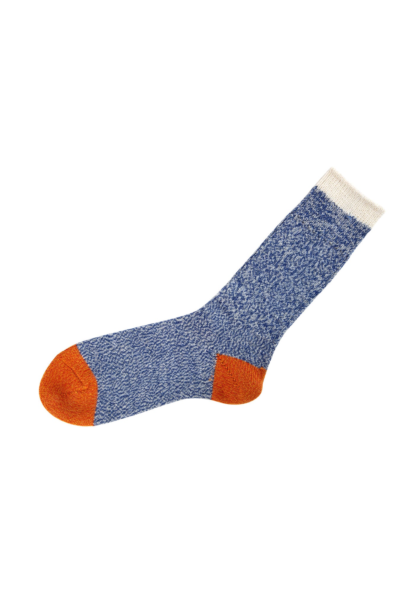 Pata Paca Socks - Melange Blue + Orange