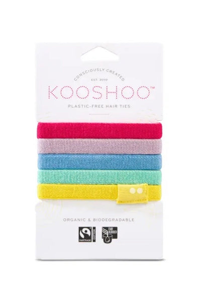 Kooshoo Organic Hair Ties - Rainbow