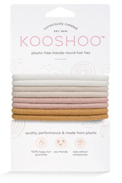Kooshoo Organic Round Hair Ties - Golden