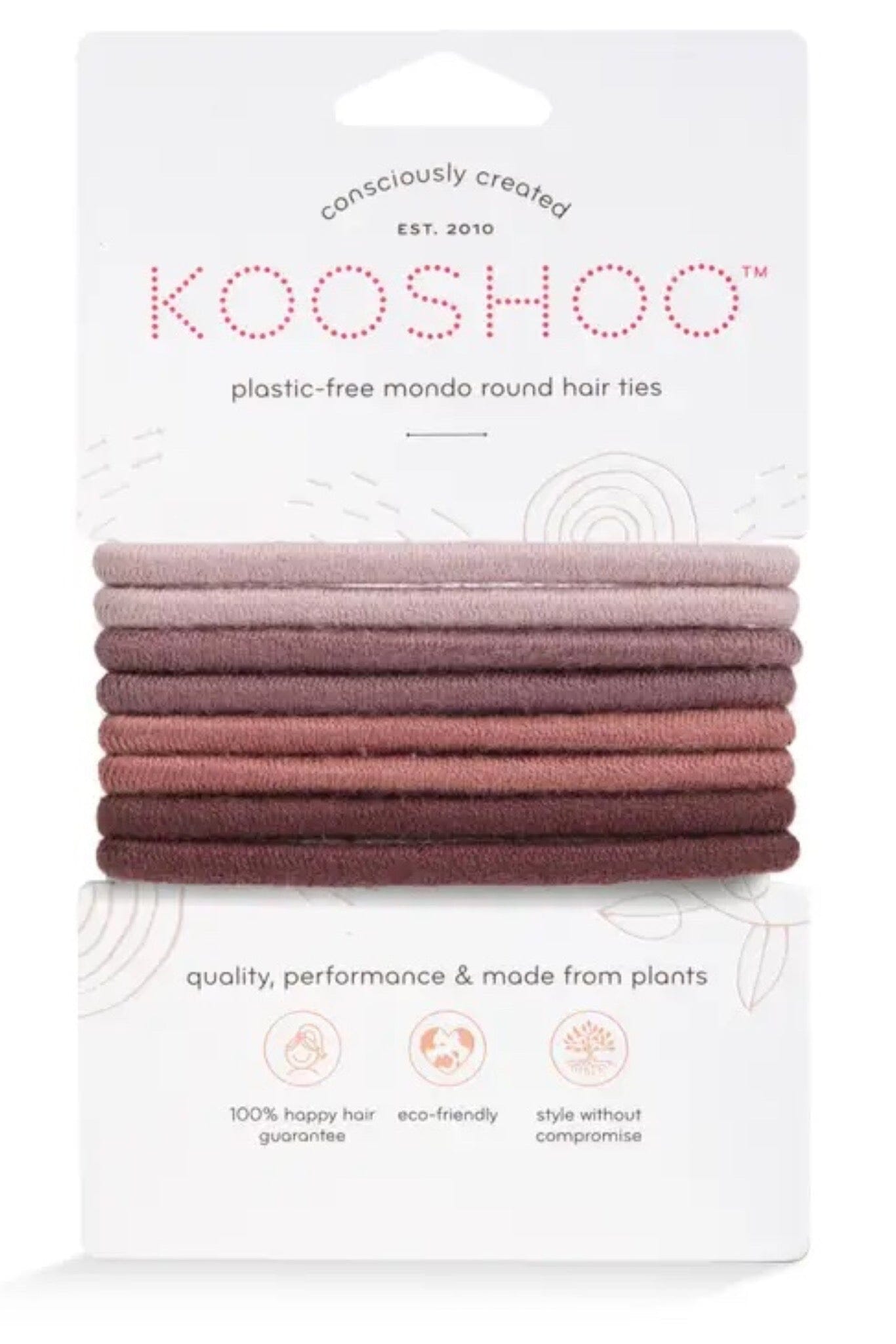 Kooshoo Organic Round Hair Ties - Earth