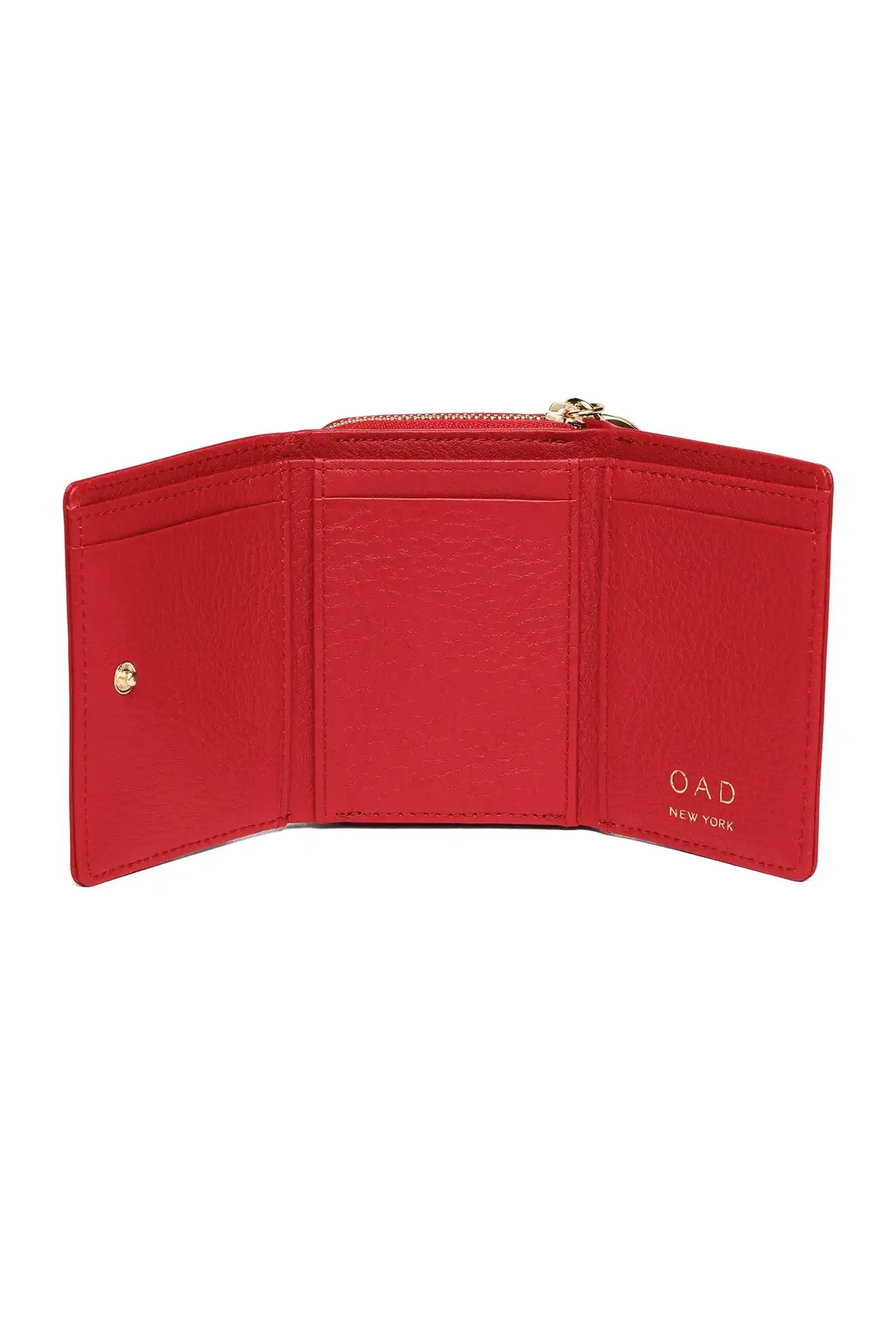 OAD Mini Zip Around Wallet  - Rouge