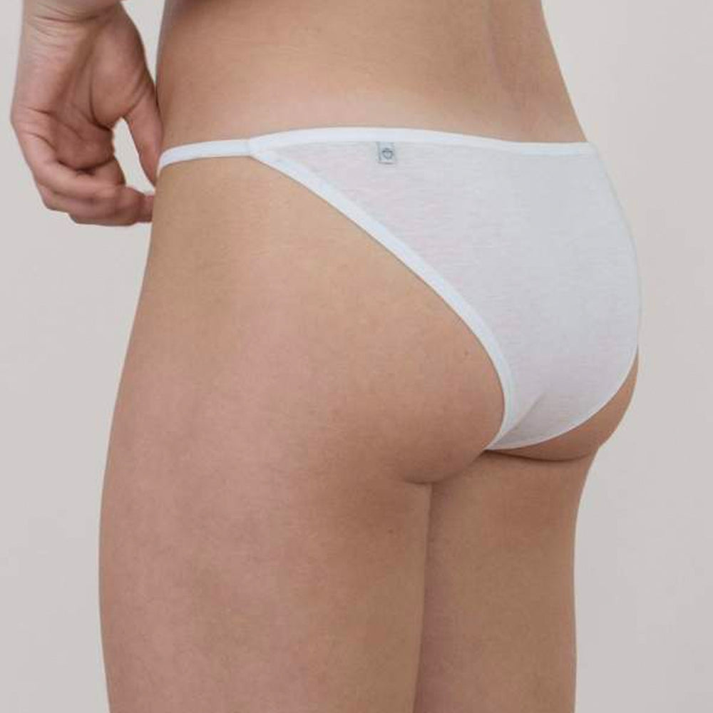 
                  
                    The back of the white Oddobody bikini
                  
                