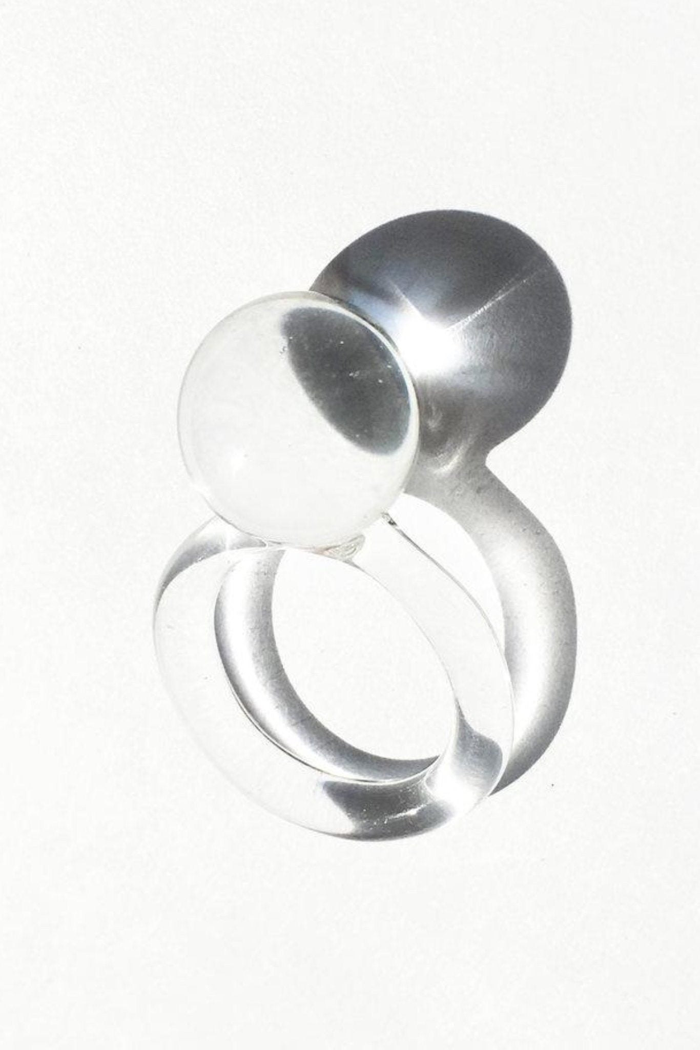 Jane D'Arensbourg Orb Glass Ring - Clear