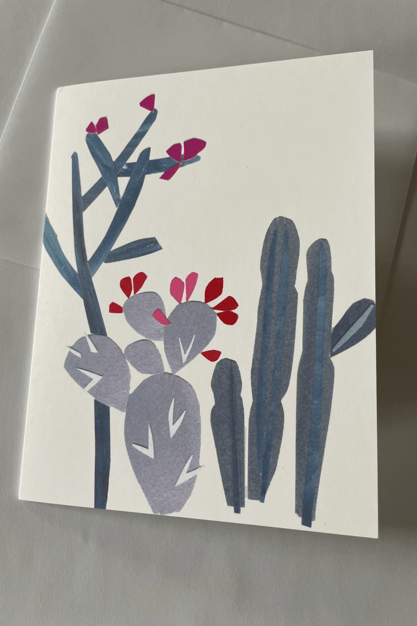 Llubav Blue Cactus Notecard