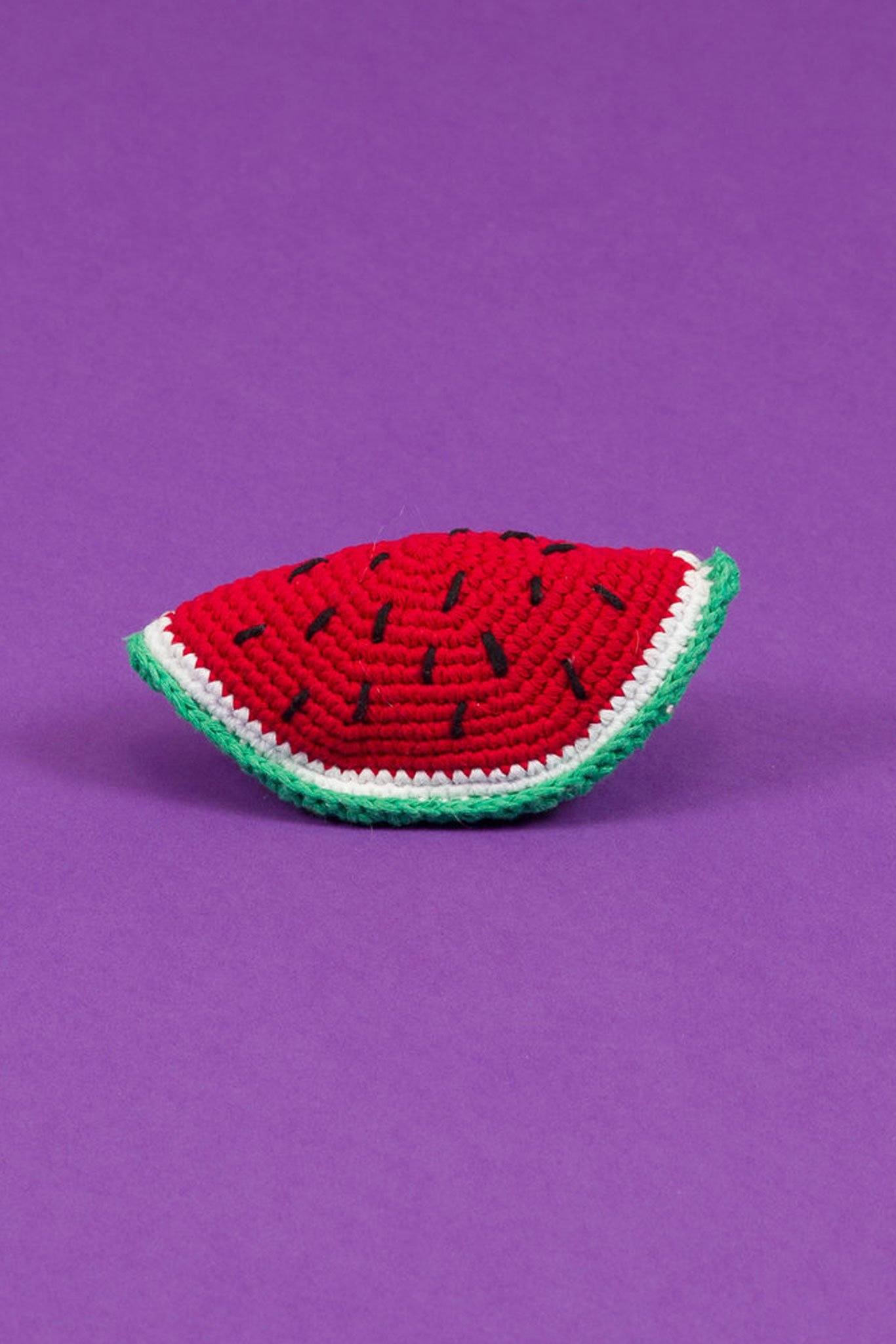 Ware of the Dog Hand Crochet Watermelon