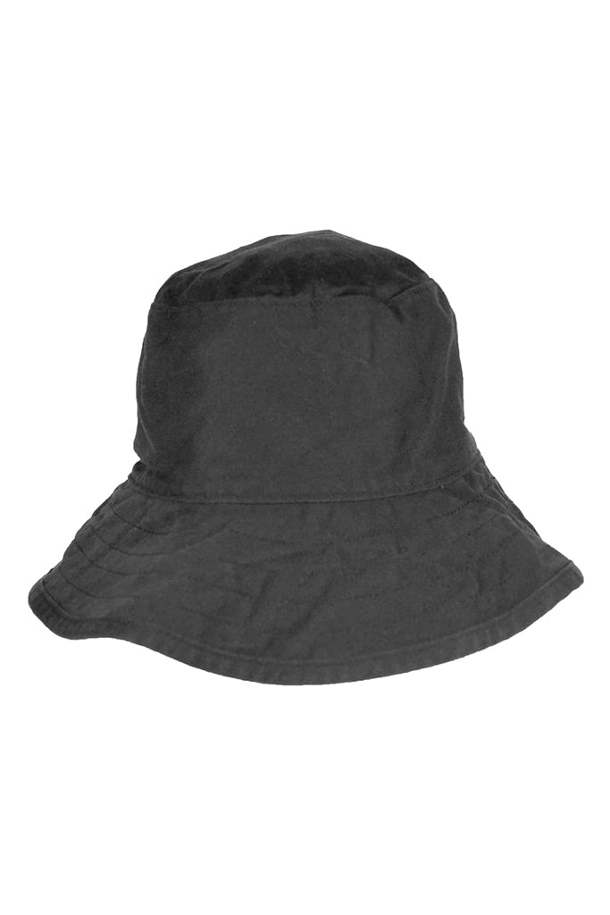 Hat Attack Cotton Bucket Hat- Black