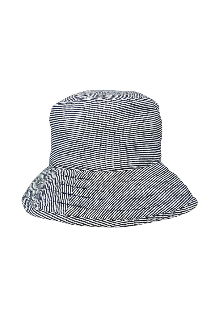 Hat Attack Cotton Bucket Hat- Stripe