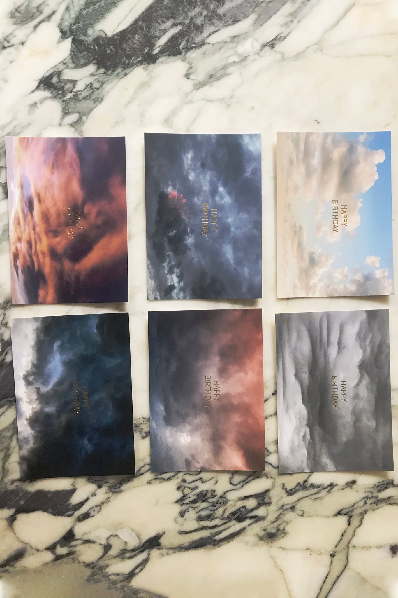 Various Products Cloud Postcards - Set of 6