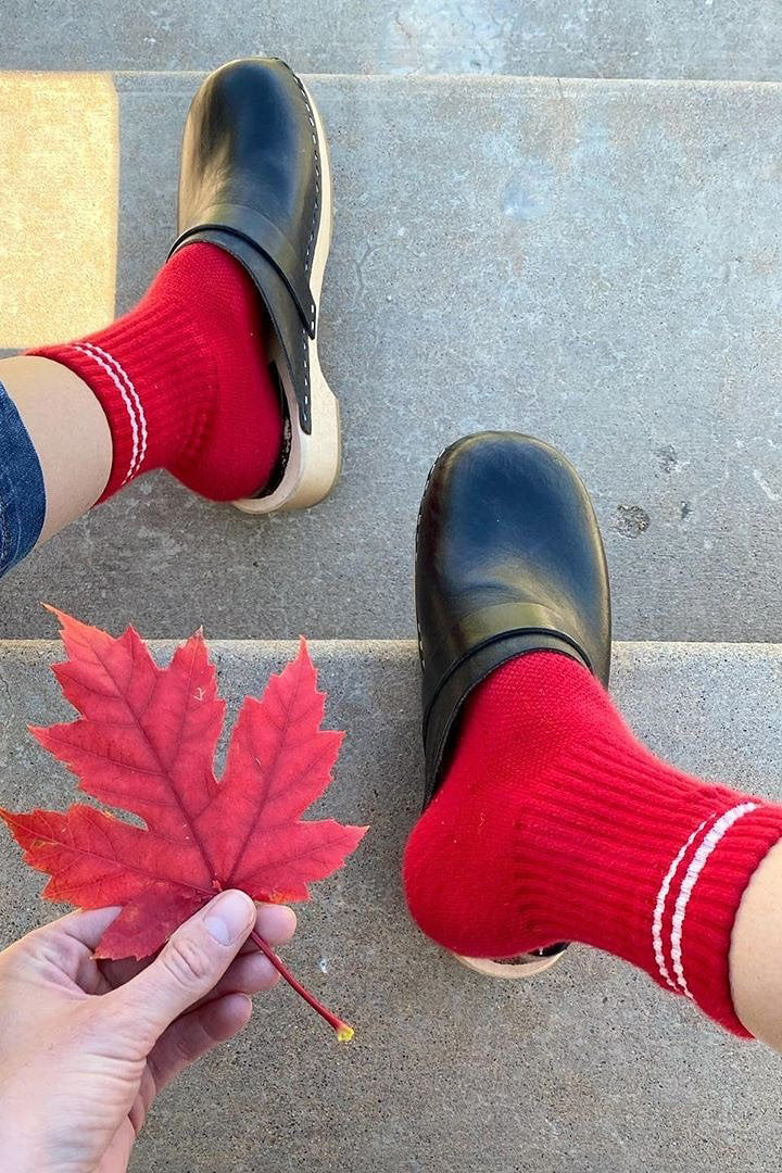 Le Bon Shoppe Boyfriend Socks - Red