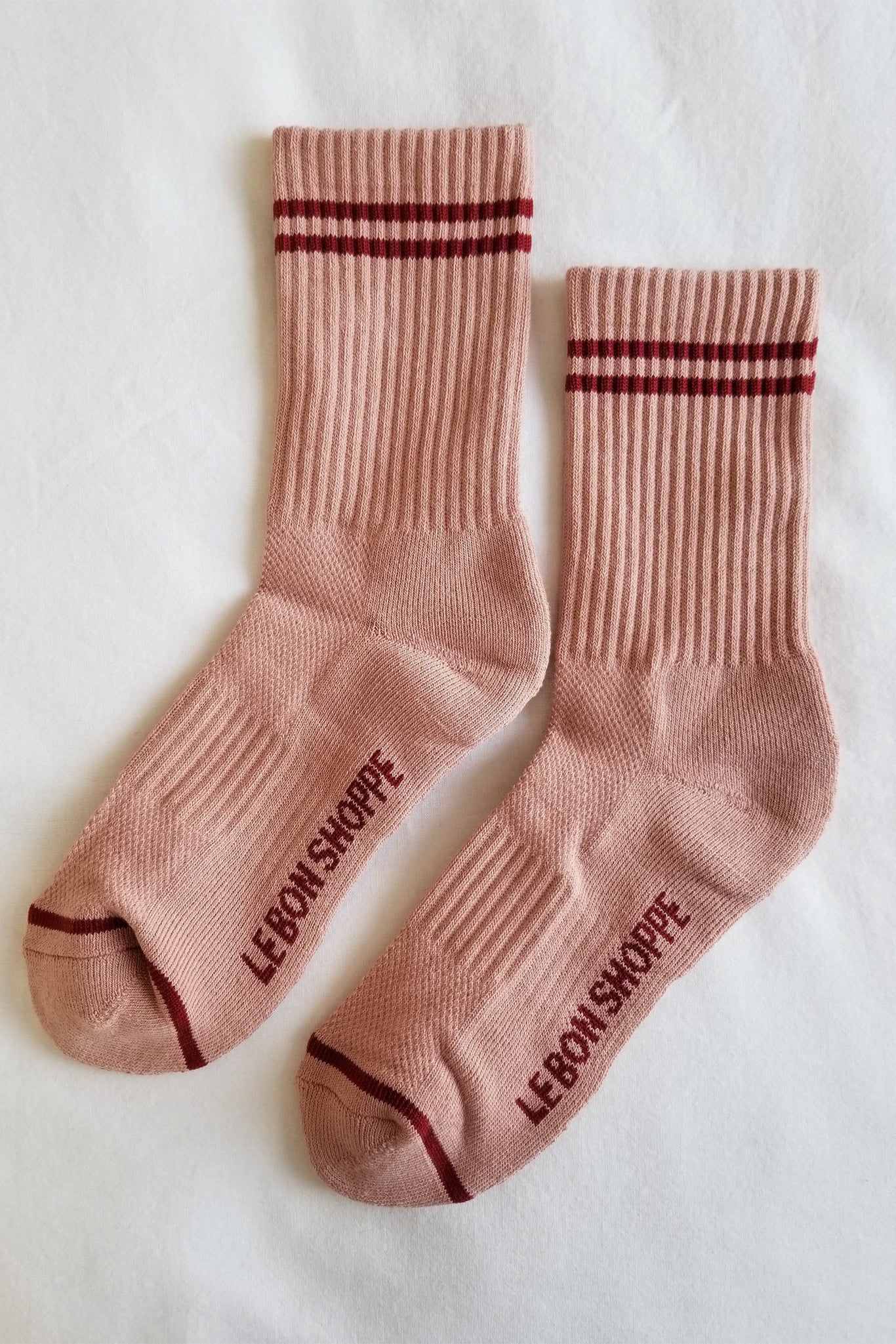 Le Bon Shoppe Boyfriend Socks - Vintage Pink
