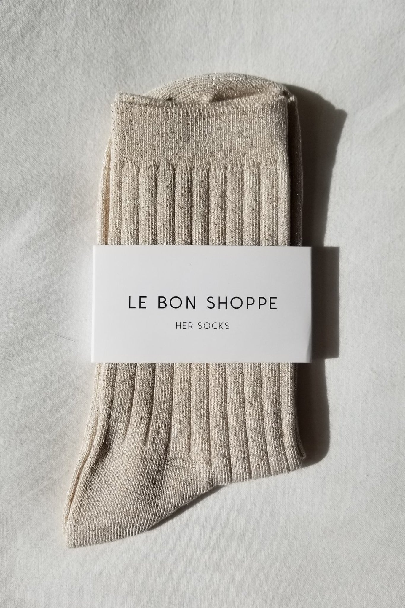 Le Bon Shoppe Her Socks - Ivory Gold