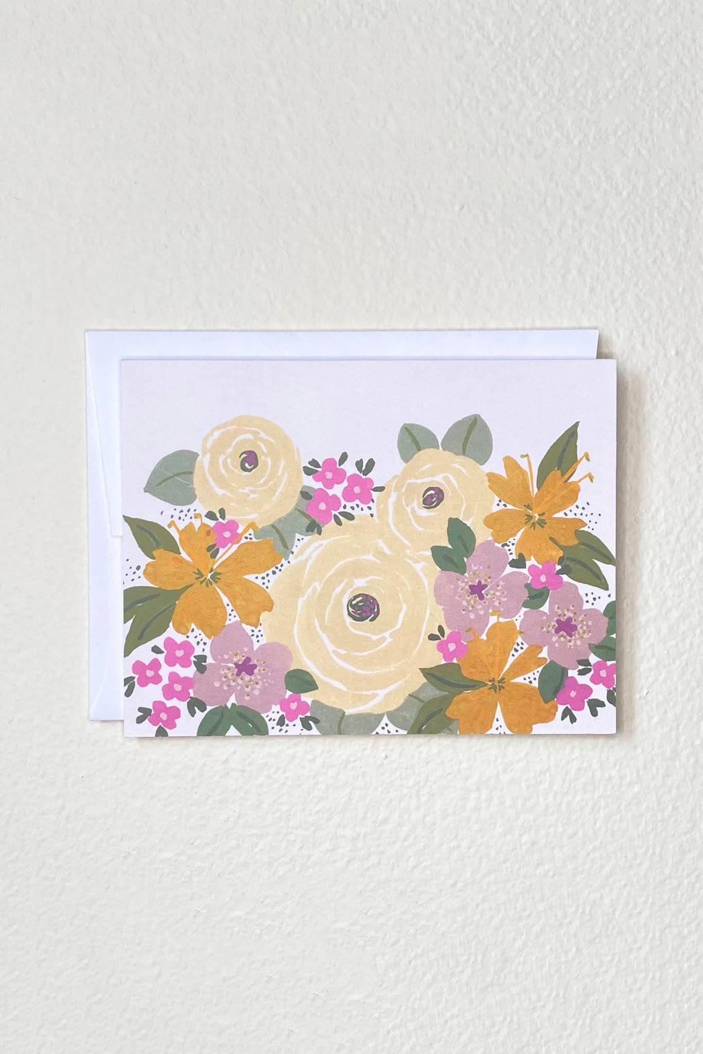 Llubav Cream Rose Notecard