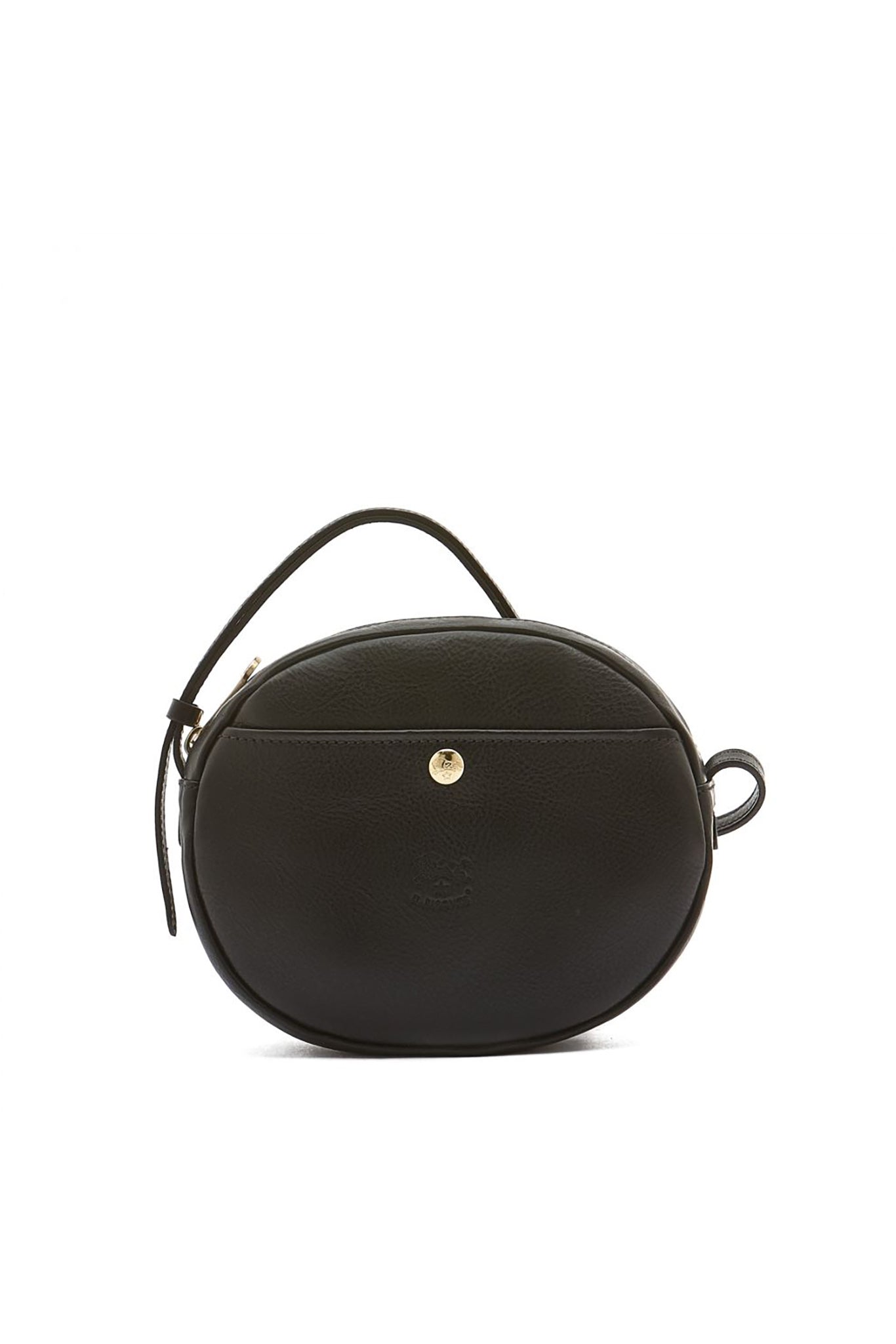 Il Bisonte Mini Oval Bag - Black