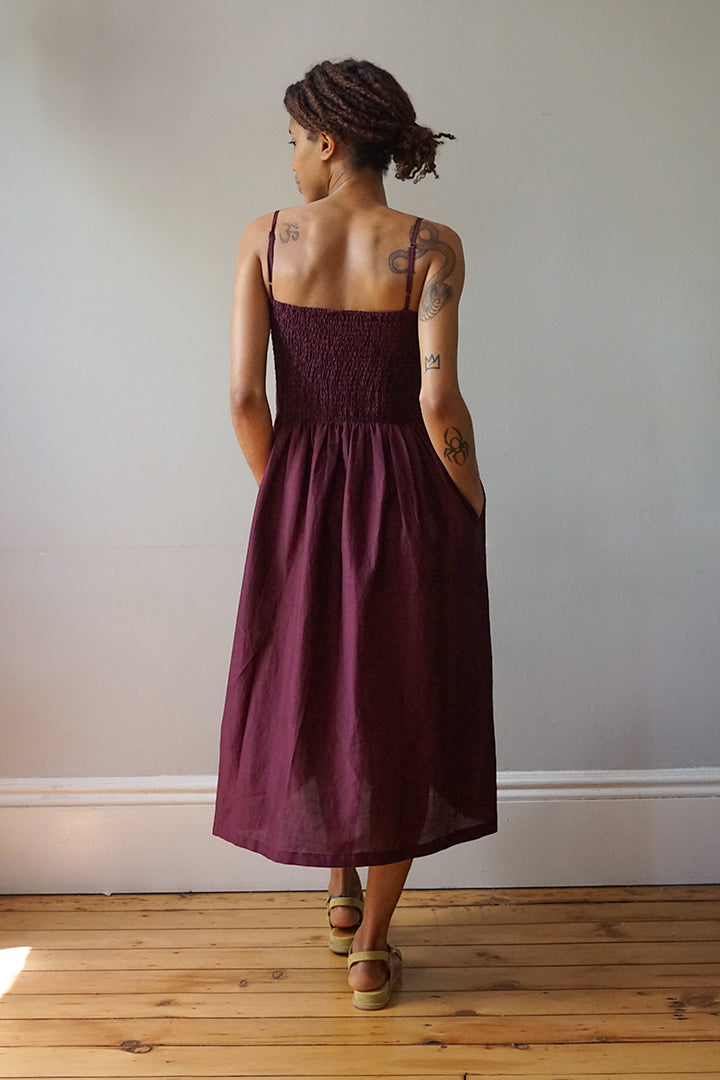 cute sun dress for summer. Strappy smocked dress for special occasions. Brooklyn Style