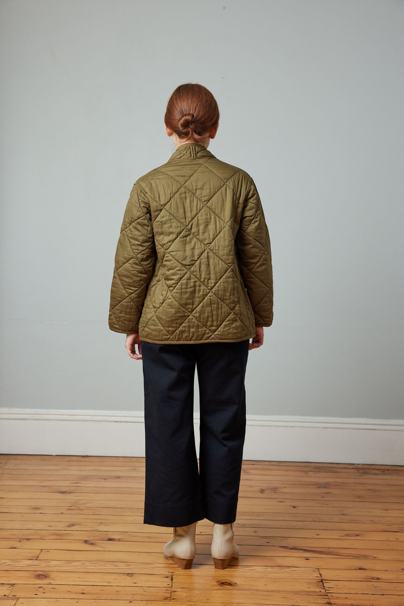 Cozy fall quilted jacket. 100% cotton quilted jacket with snaps.