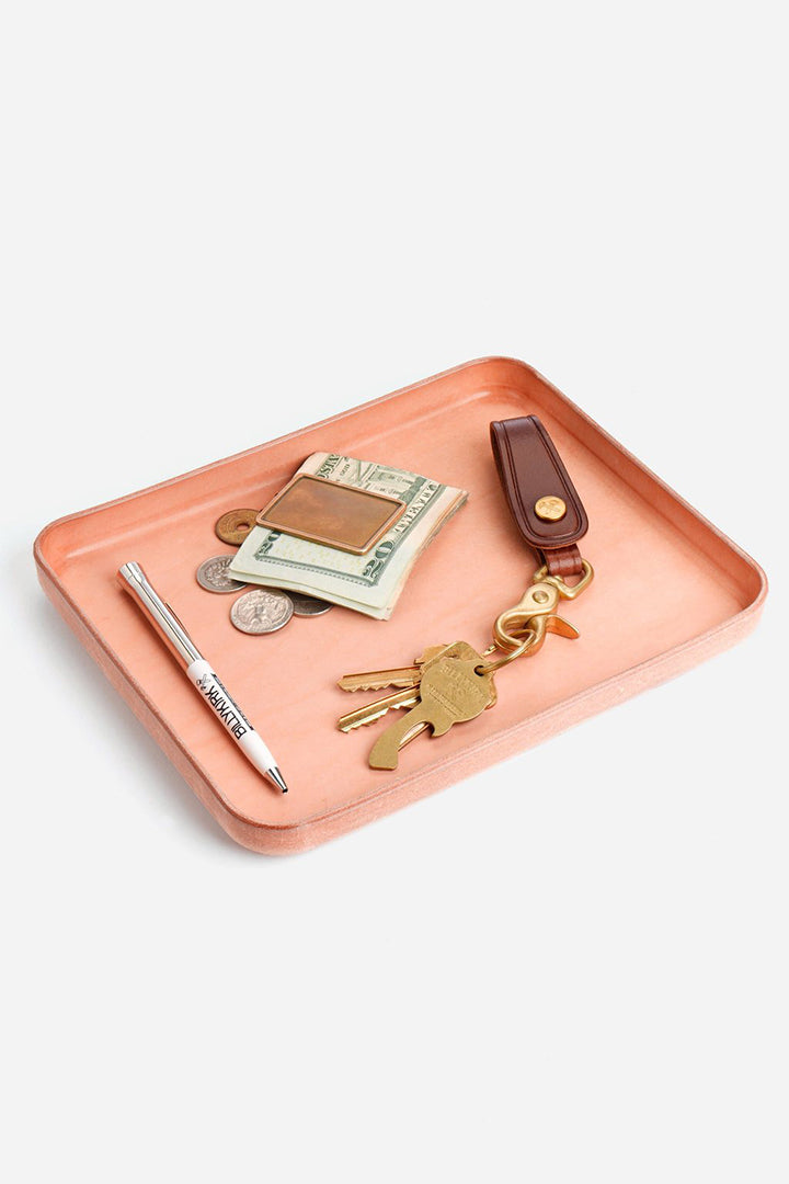 Billykirk Leather Valet Tray - Natural