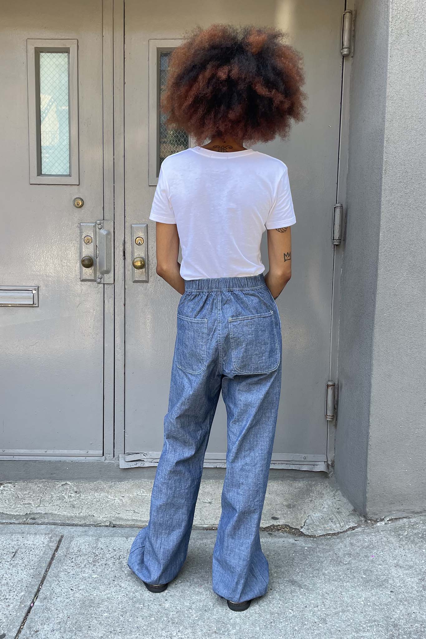 UQNATU Lazy Sailor Pant - Chambray